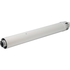 Конечный участок STOUT DN60/100 1000 мм для горизонтального прохода через стену с антиобмерз.оголовком