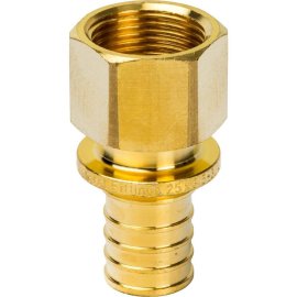 Переходник STOUT с внутренней резьбой 25xG 3/4 для труб из сшитого полиэтилена аксиальный, SFA-0002-002534