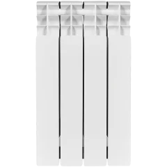 Радиатор биметаллический STOUT TITAN 500 4 секций боковое подключение (белый RAL 9016), SRB-3310-050004