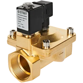 Клапан соленоидный (электромагнитный) STOUT непрямого (пилотного) действия НЗ 220В G1 1/2 SSV-0030-220040