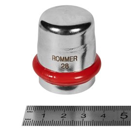 Заглушка ROMMER ВПр, 28, из нержавеющей стали прессовой, RSS-1025-000028