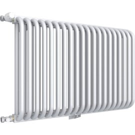 2-х трубчатый стальной радиатор ROMMER RST 2030/11 секций боковое подключение RAL9016, RST-203011-010