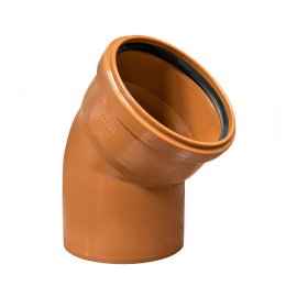 Отвод НК ПП 160х45, рыжий,РТП