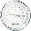 Термометр биметаллический WATTS с погружной гильзой 100 мм