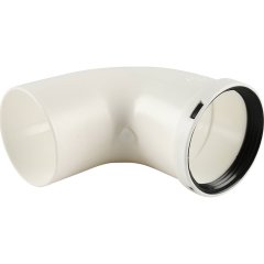 Отвод Baxi KHG 90°, Ду 80 мм, полипропиленовый, НТ
