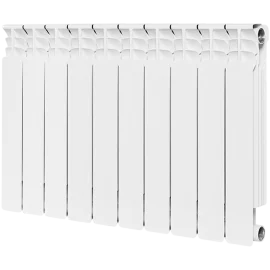 Радиатор биметаллический STOUT Space 500 10 секций боковое подключение RAL9016