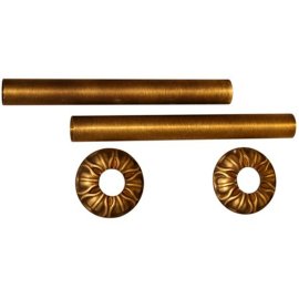 Комплект декоративных трубок и розеток D18/L160 мм RETROstyle латунь retro