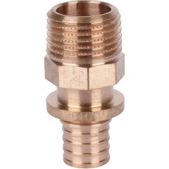 Переходник РЕХАУ RAUTITAN с наружной резьбой 16-R 1/2 RX+ для труб из сшитого полиэтилена аксиальный