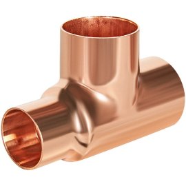 Тройник JINTIAN ВП 28x28x22 из меди под пайку, JT-15130282822