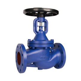 Вентиль запорный сильфонный РАШВОРК DN300 PN16, Ф/Ф, штурвал, 334-300-16