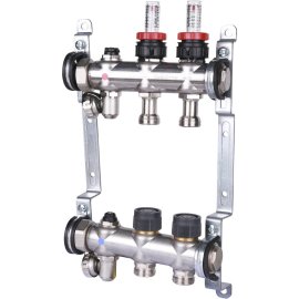 Группа коллекторная Oventrop Multidis SF 2 со встроенными ротаметрами на 2 контура, 1404352