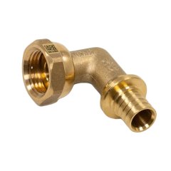 Угольник-переходник РЕХАУ с накидной гайкой 16-G 1/2 MX для труб из сшитого полиэтилена аксиальный