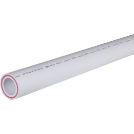 Труба полипропиленовая армированная Политэк d=40х6,7 (PN 25) (стекловолокно) (цвет белый), 9250040067