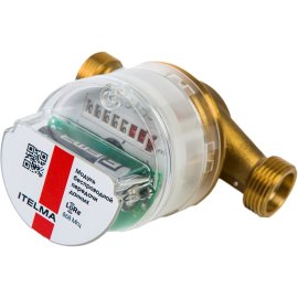 Счетчик горячей воды (Ду=15мм, L=110мм, Qном=1,5 м3/ч, с накладным модулем LoRaWAN), WFW25.D110-1-B-L-LW1-IP54