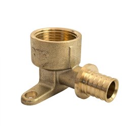 Водорозетка аксиальная, латунь, внутренняя резьба,16х3/4, желтый, RTP