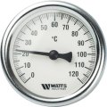 Термометр биметаллический с погружной гильзой WATTS 63 мм штуцер 50 мм