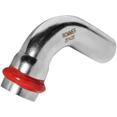 Угольник ROMMER однораструбный 90° ВПр-НПр 22 из нержавеющей стали прессовой