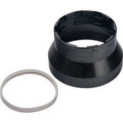 Элемент дымохода STOUT адаптер пластиковый DN101/133, для герметизации терминала при проходе через крышу, SCA-6010-000110