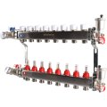 Коллектор из нержавеющей стали в сборе с расходомерами ROMMER 8 выходов, RMS-1210-000008