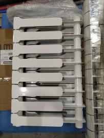 Уцененный товар (ПОВРЕЖДЁННЫЙ КОРПУС): Радиатор биметаллический ROMMER Profi BM 350 8 секций боковое подключение (BI350-80-80-130) (RAL9016), RBM-1210-035008