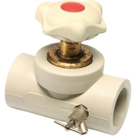 Проходной вентиль Ekoplastik ППР с выпускным клапаном 63 правый, SVEV063PXX