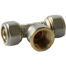 Тройник Pro Aqua D 16x1/2x16 с ВР (компресс.), K03-16-F15-16