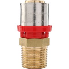 Муфта TIEMME с наружной резьбой 20x1/2 для металлопластиковых труб прессовой, 1650014