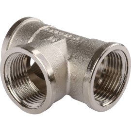 Тройник TIEMME ВВ никелированный 3/4 для стальных труб резьбовой, 1500096