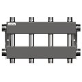 Модульный коллектор GIDRUSS MKSS-150-4DUx25 (до 150 кВт, 2 магистр. подкл. G 1, 2 контура G 1 вверх и 2 вниз)