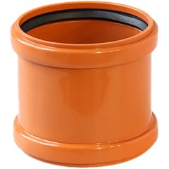 Муфта двойная для наружной канализации Pro Aqua Terra D200 PP, PPH10200