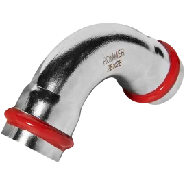 Угольник ROMMER 90° ВПр-ВПр 28 из нержавеющей стали прессовой