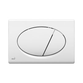 Кнопка управления AlcaPlast для скрытых систем инсталляции белый глянцевый, M70