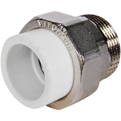 Муфта комбинированная Pro Aqua d=32-1.1/4 PP-R разъемная (американка) НР Белая