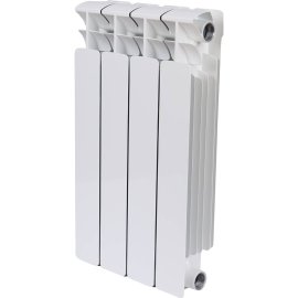 Радиатор биметаллический RIFAR BASE 500 4 секции боковое подключение (белый RAL 9016), 1RB50-4