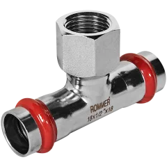 Тройник-переходник-ВР ROMMER 18х1/2 из нержавеющей стали прессовой