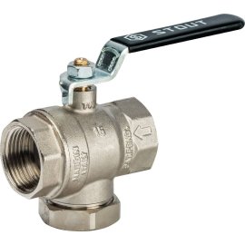 Кран шаровой STOUT с фильтром 1, SVF 0001 000025