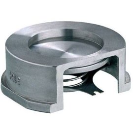 Клапан обратный пружинный ZETKAMA 275I Ду150 Ру40 межфланцевый из нерж. стали, 275I150E51