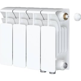 Радиатор биметаллический RIFAR BASE VENTIL 200 BVR 4 секций нижнее правое подключение (белый RAL 9016), 1RB20.VR-4