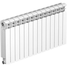 Радиатор биметаллический RIFAR BASE 500 14 секций боковое подключение (белый RAL 9016)