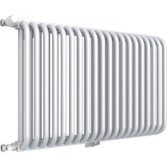 2-х трубчатый радиатор стальной ROMMER RST 2050/20 секций нижнее правое подключение RAL9016