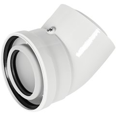 Отвод 45° конденсационный коаксиальный ROMMER D80(п-м)/125(п-м)