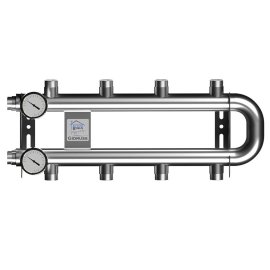 Кольцевой коллектор для отопления GIDRUSS на 4 контура RMSS-60-R4.TW