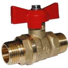 Кран шаровой ГАЛЛОП DN-15 СТАНДАРТ 233 бабочка НхН, 0103203