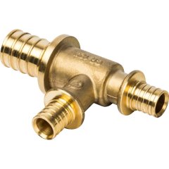 Тройник переходной STOUT 25x16x16 для труб из сшитого полиэтилена аксиальный, SFA-0014-251616