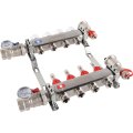 Коллектор из нержавеющей стали в сборе с расходомерами ROMMER 4 выхода, RMS-1210-000004