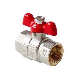 Кран шаровой полнопроходной Pro Aqua D 1/2 ручка-бабочка, В-В, FWB63-F15-F15s