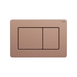 Панель смыва РЕХАУ NOVA QUAD STEEL с прямоугольными клавишами с покрытием против отпечатков пальцев, нержавеющая сталь, брашированное розовое золото, матовый, 19102741001