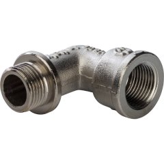Угольник STOUT с упором НВ никелированный 3/8, SFT-0016-000038