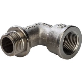 Угольник STOUT с упором НВ никелированный 3/8, SFT-0016-000038