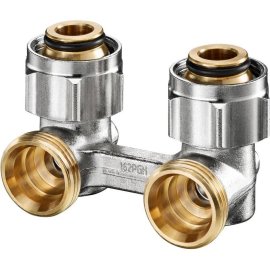 Запорно-присоединительный (ZB) узел OVENTROP Multiflex F угловой, для двухтрубных систем с НГ